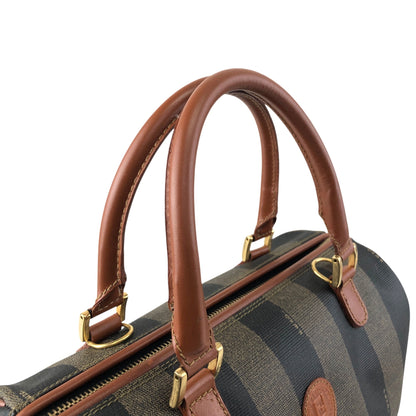 FENDI Pecan Two-way Small Boston bag Shoulder bag Brown Vintage bcg8zs