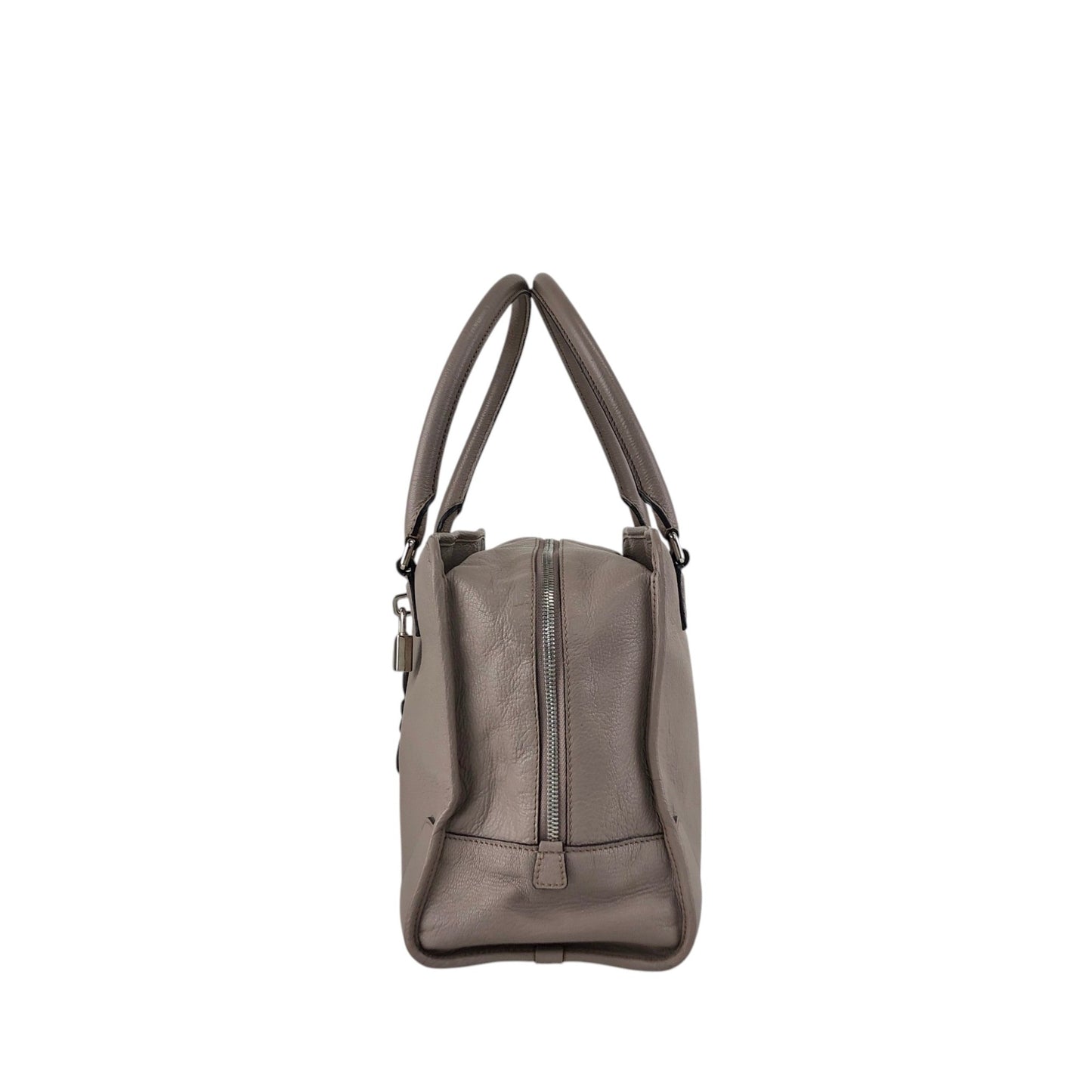 LOEWE Amazona36 Anagram Handbag Boston bag Gray Vintage mhy4fx