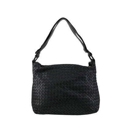 Bottega Veneta Intrecciato Shoulder bag Black Vintage w3k2a2