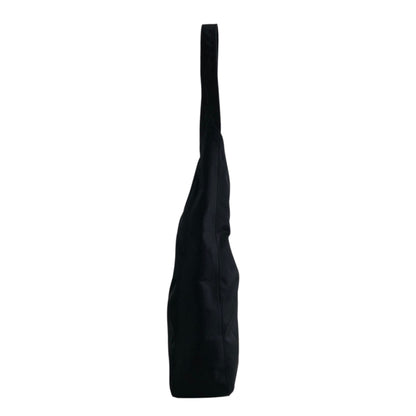 PRADA Triangle Logo Shoulder bag Hobobag Black Vintage gjymbt