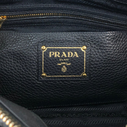 PRADA Logo Two-way Handbag Shoulder bag Black Vintage bwhz6p