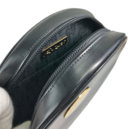 Yves Saint Laurent Round Shoulder bag Black Vintage xtejxv