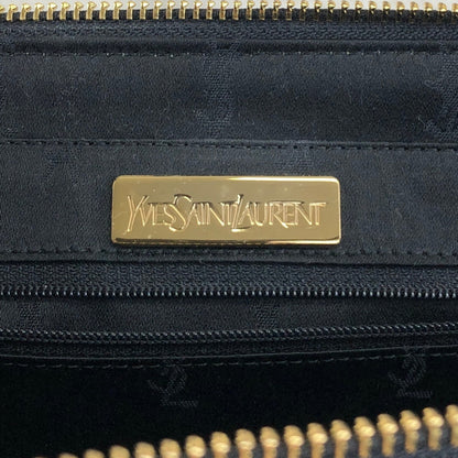 Yves Saint Laurent Logo Handbag Black Vintage fguw8w