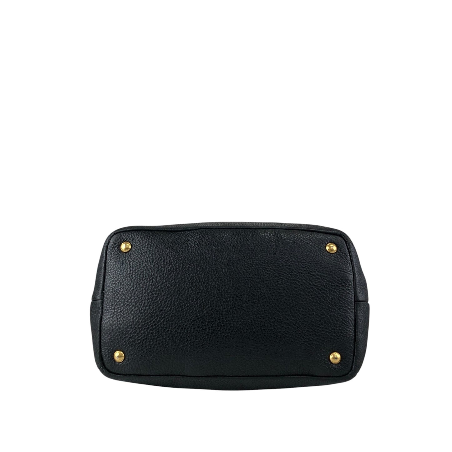 PRADA Logo Handbag Black BN2534 Vintage 6ubit3