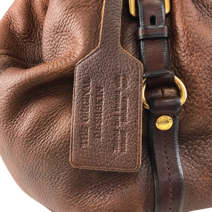 PRADA Logo  Handbag Totebag Brown Vintage  2ssadw