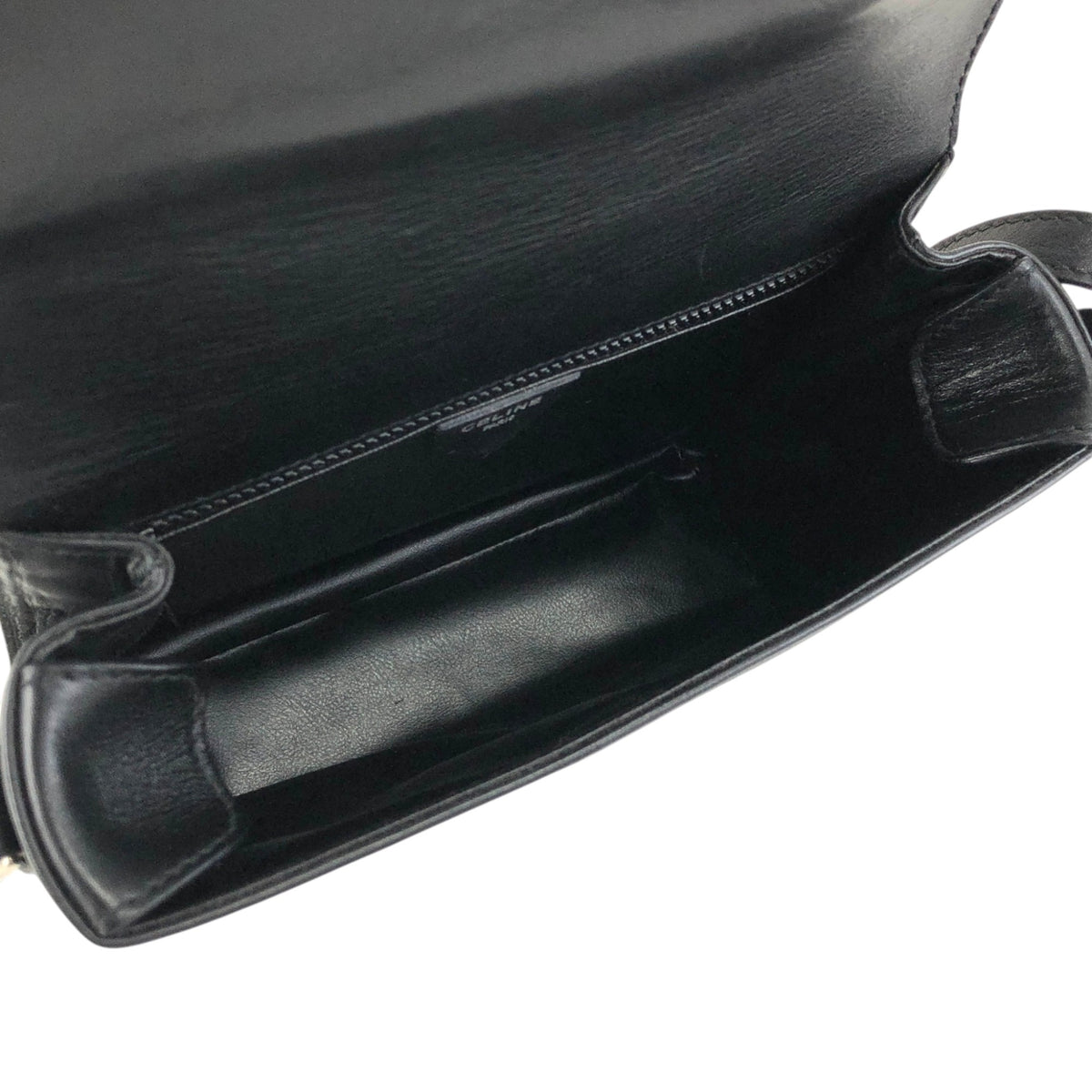 CELINE Gancini Shoulder bag Black Vintage zrwxe4