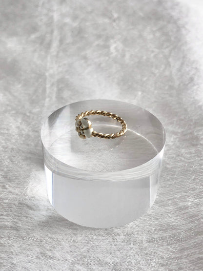 CHANEL Ring Gold Vintage 5xvycp