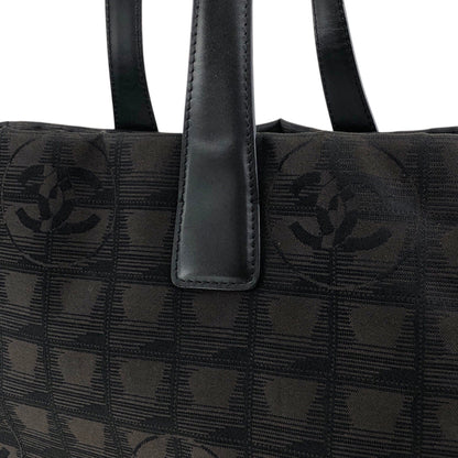 CHANEL New Travel Line Totebag Brown Vintage fxv5jr