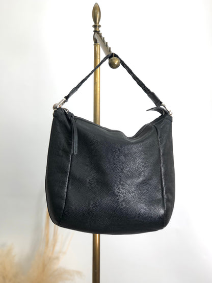 GUCCI Bamboo Shoulder bag Black Vintage a4vpvh