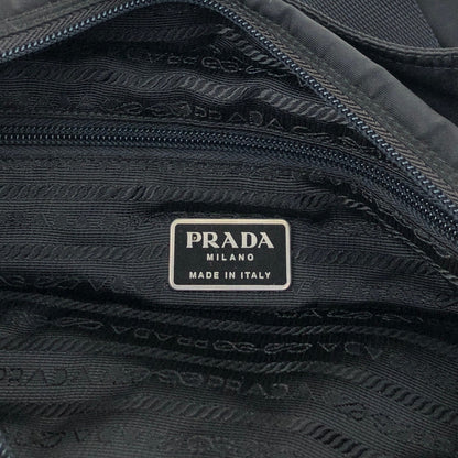 PRADA Tessuto Triangle Logo Totebag Black Vintage ztj777