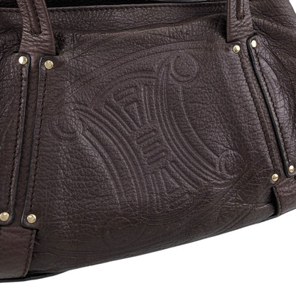 CELINE Blason Totebag Brown Vintage 7dzt2e