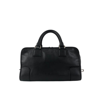 LOEWE Amazona28 Anagram Small Boston bag Handbag Black Vintage pi6ivk