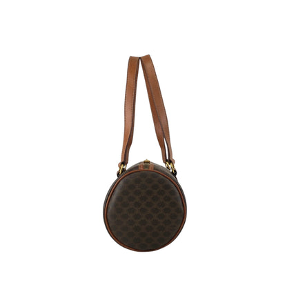 CELINE Macadam Blason Handbag Brown Vintage gbe4wr