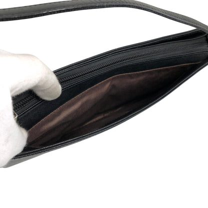 BURBERRY Logo Shoulder bag Black Vintage 6af2tn