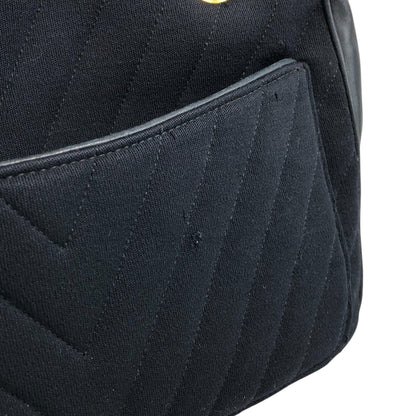 CHANEL Coco Charm Chain Shoulder bag Black Vintage akbfxb