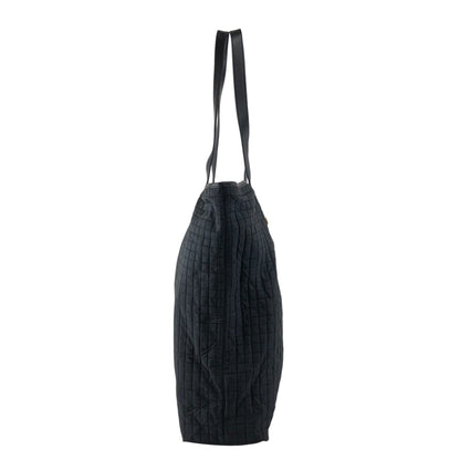 PRADA Triangle Logo Handbag Black Vintage vjh8nj