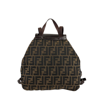 FENDI Zucca Backpack Brown Vintage aszbe7