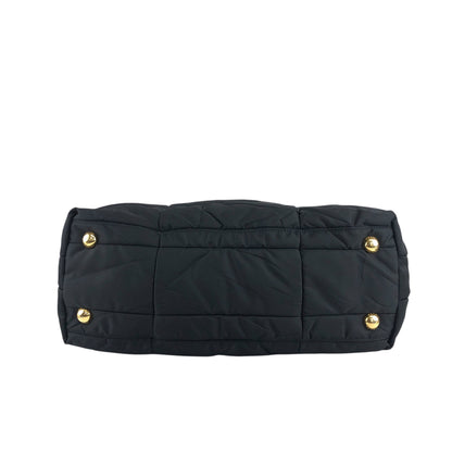 PRADA Triangle Logo Two-way Handbag Shoulder bag Black Vintage gj4fbh