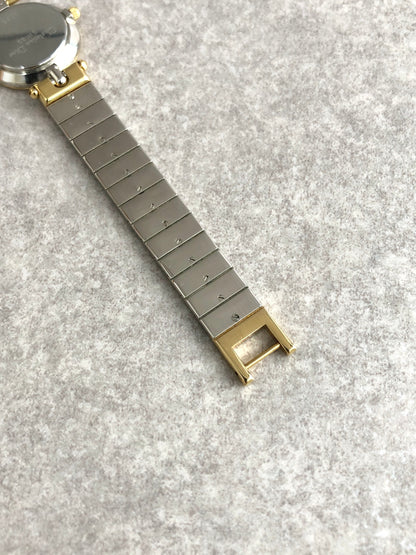 Christian Dior Quartz Watch Silver×Gold 3025 Vintage y5w3g6