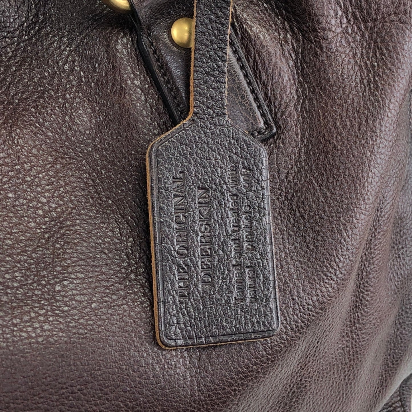 PRADA Logo Two-way Handbag Shoulder bag Brown Vintage ujn2cg