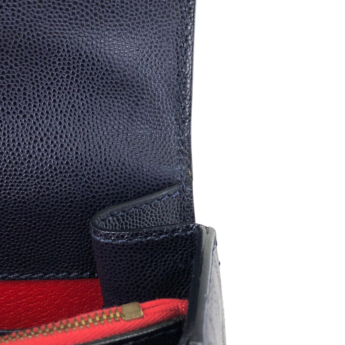 CELINE Gancini Shoulder bag Navy Vintage hf7v5f