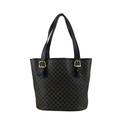 CELINE Macadam Blason Handbag Totebag Black Vintage yfc8n7