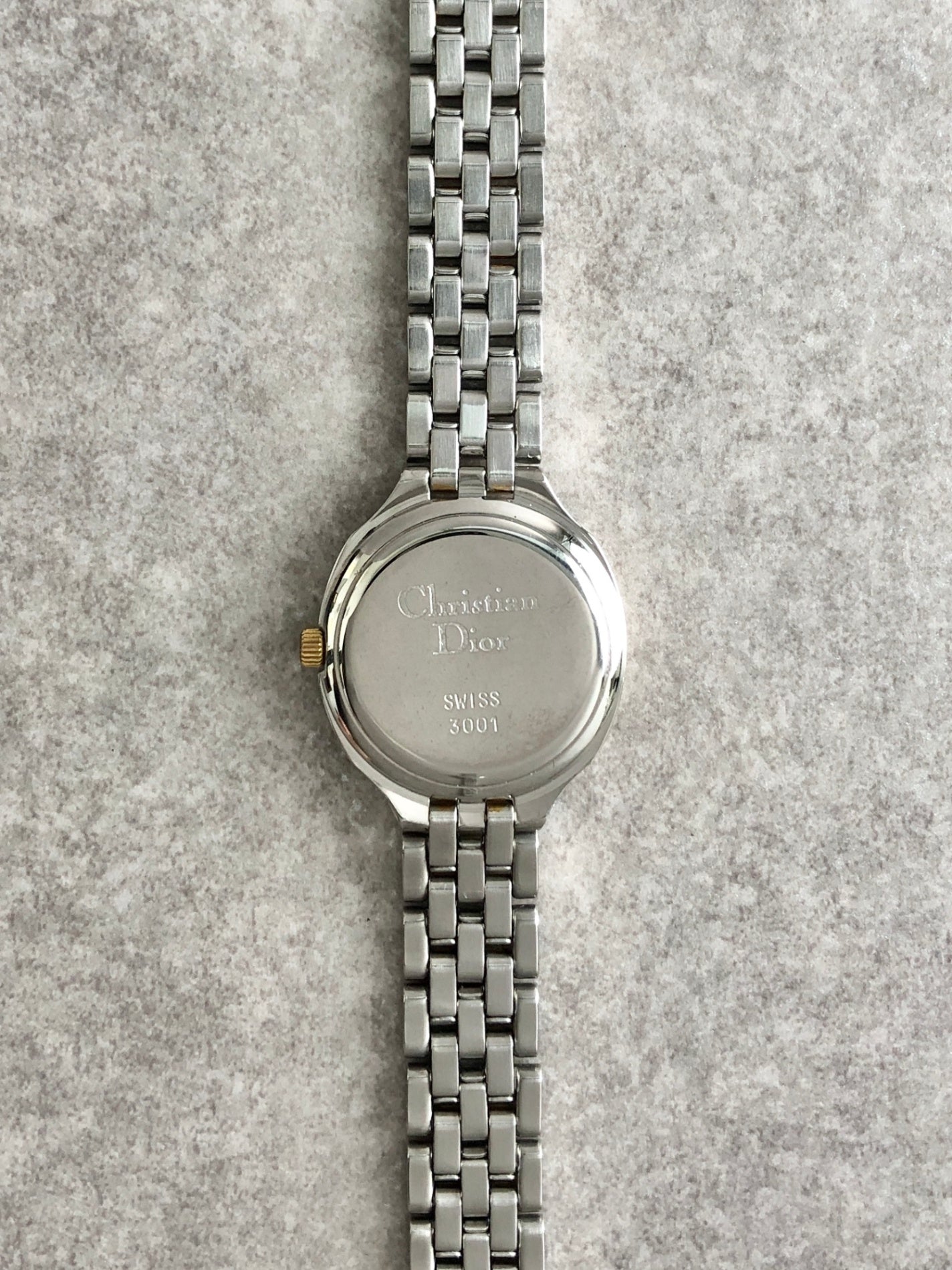Christian Dior Quartz Watch Gold×Silver 3001 Vintage 3wb7km