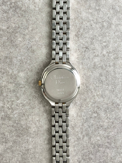Christian Dior Quartz Watch Gold×Silver 3001 Vintage 3wb7km