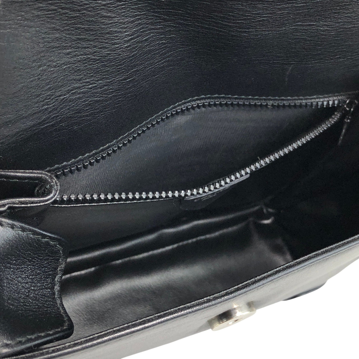 CELINE Gancini Shoulder bag Black Vintage zrwxe4