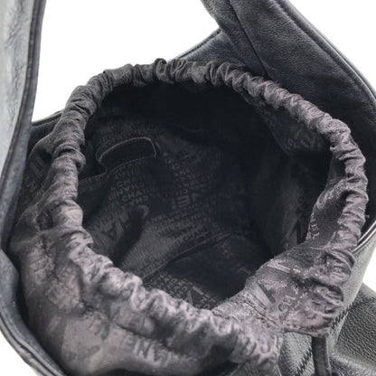 CHANEL Chocolate Bar Tassel Handbag Black A19981 Vintage fxmceh