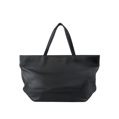 CELINE Logo Embossed Totebag Black Vintage khd67u