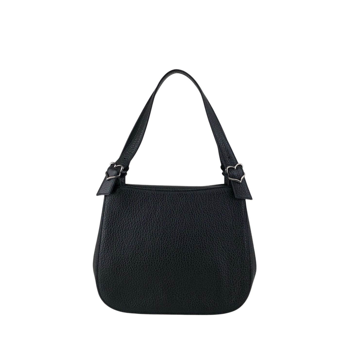 Yves Saint Laurent Logo Shoulder bag Black Vintage p2bexr
