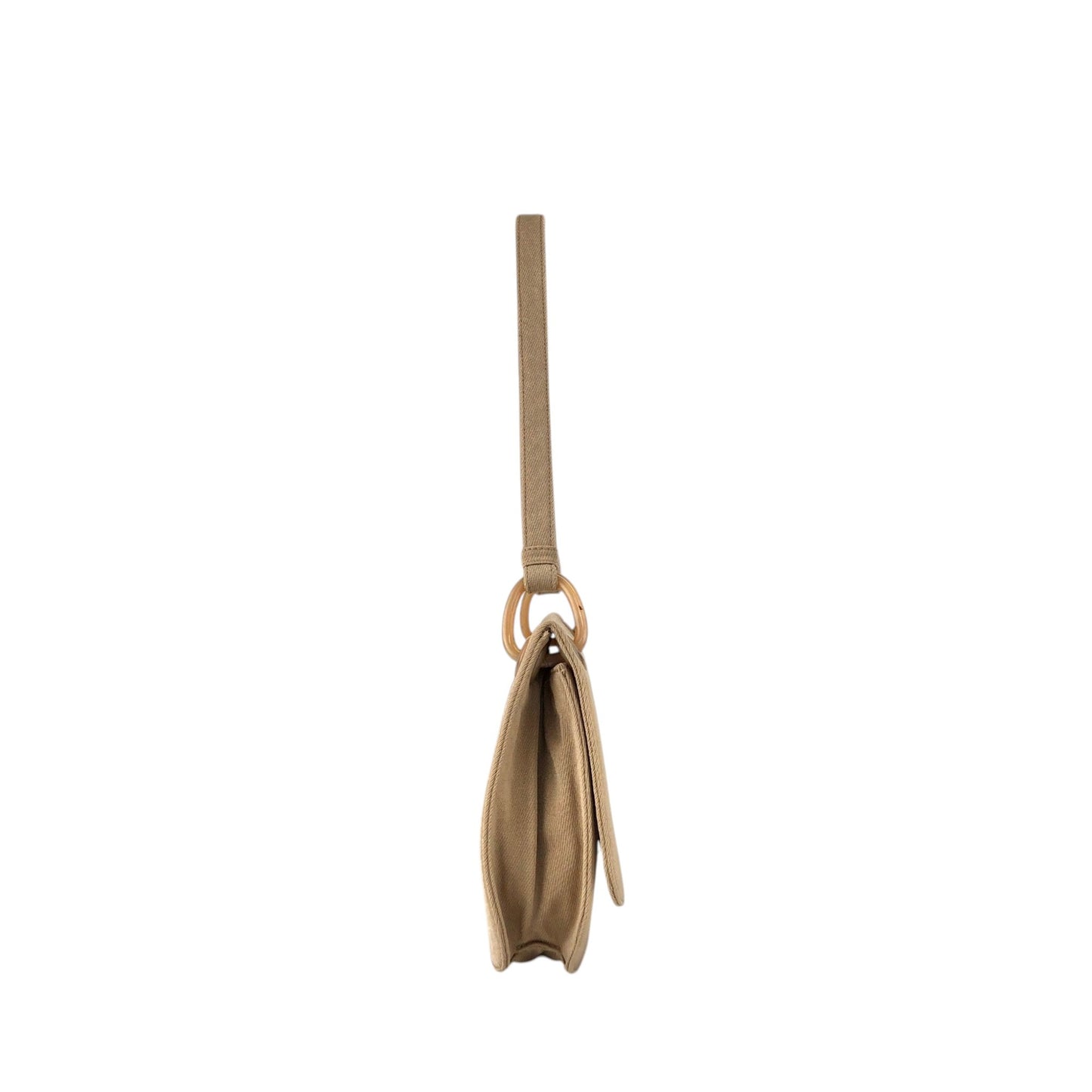 PRADA Triangle Logo Shoulder bag Beige Vintage jhervy