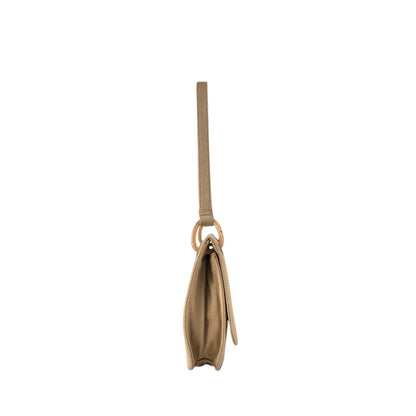 PRADA Triangle Logo Shoulder bag Beige Vintage jhervy