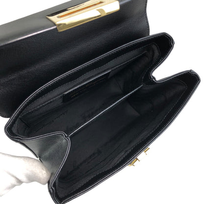 Salvatore Ferragamo Gancini Two-way Handbag Shoulder bag Black Vintage hdmvm4