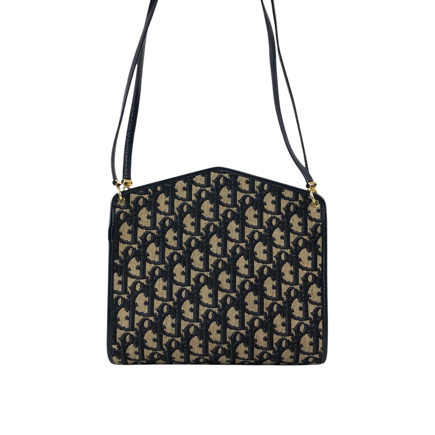 Christian Dior Trotter CD Logo Shoulder bag Navy Vintage 2vvpv4