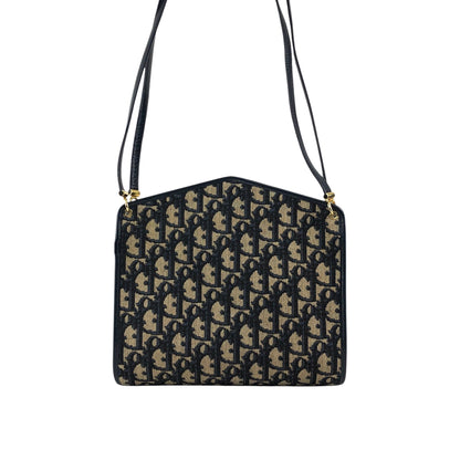 Christian Dior Trotter CD Logo Shoulder bag Navy Vintage 2vvpv4