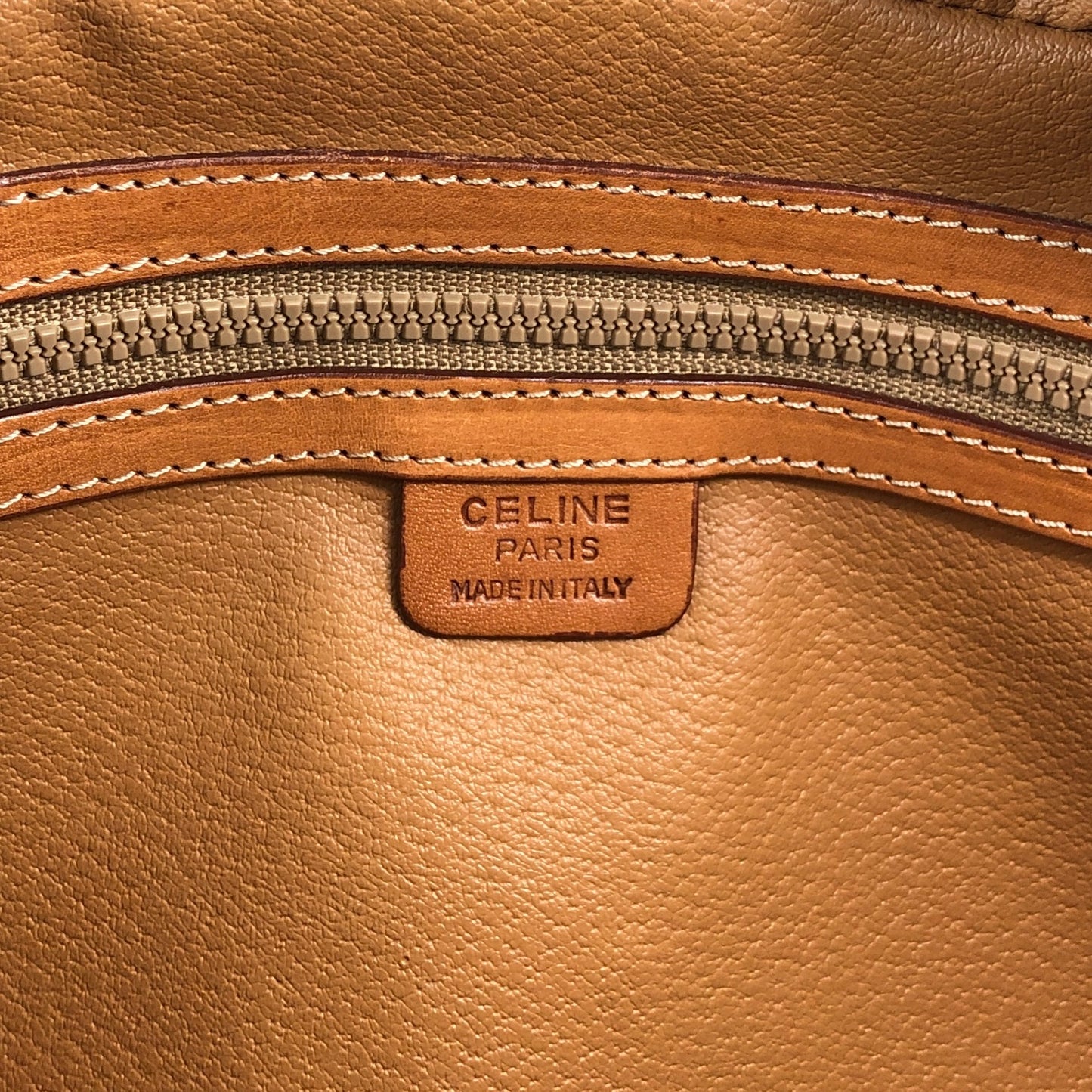 CELINE Macadam Blason Two-way Handbag Shoulder bag Brown Vintage 58rwg8