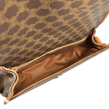 CELINE Macadam Blason Shoulder bag Brown Vintage mdu8r7