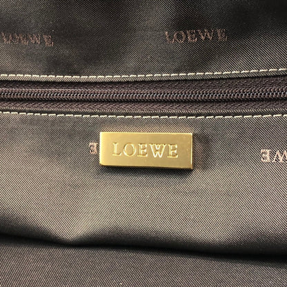 LOEWE Amazona Small Boston bag Handbag Brown Vintage irfyjk