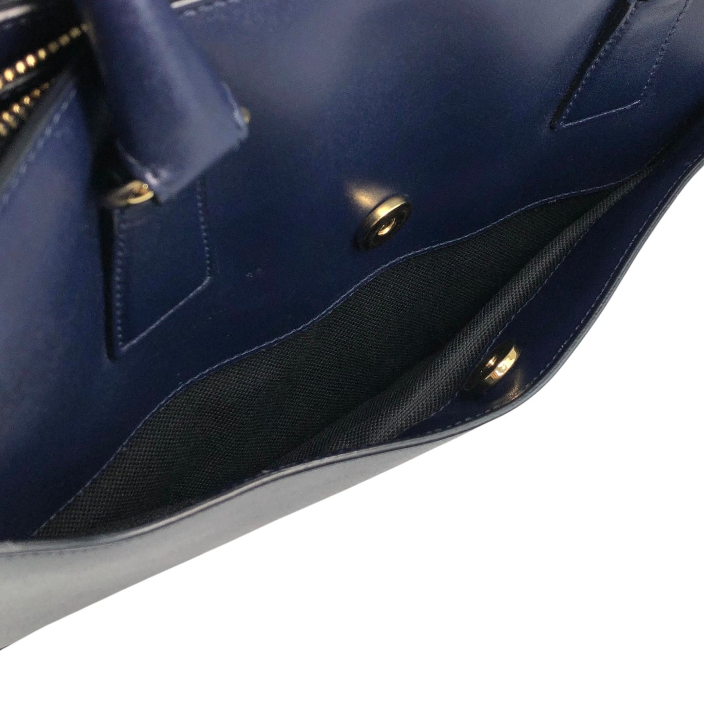 Salvatore Ferragamo Gancini Handbag Totebag Navy Vintage 6faja2