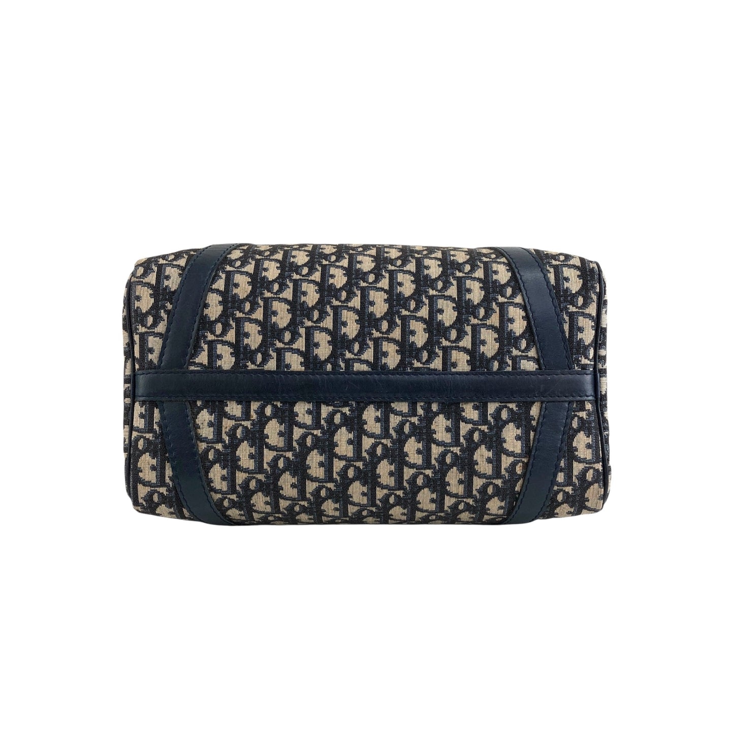 Christian Dior Trotter Handbag Boston bag Navy Vintage fw6xn6