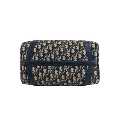 Christian Dior Trotter Handbag Boston bag Navy Vintage fw6xn6