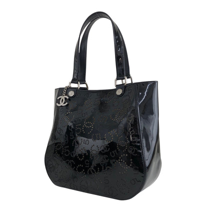 CHANEL Coco Mark Totebag Black Vintage xpyt38