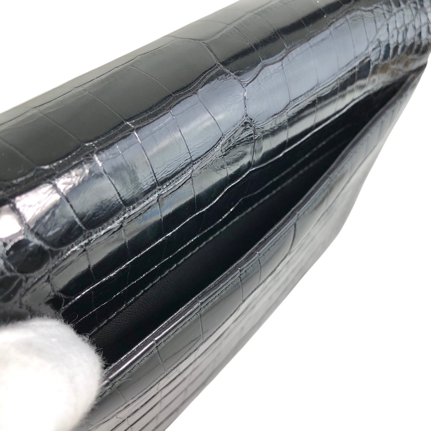 GUCCI Logo Shoulder bag Black Vintage is2idc