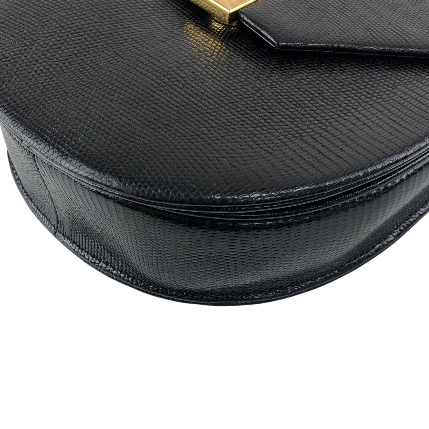 Yves Saint Laurent YSL Logo Shoulder bag Black Vintage 5hfhbh