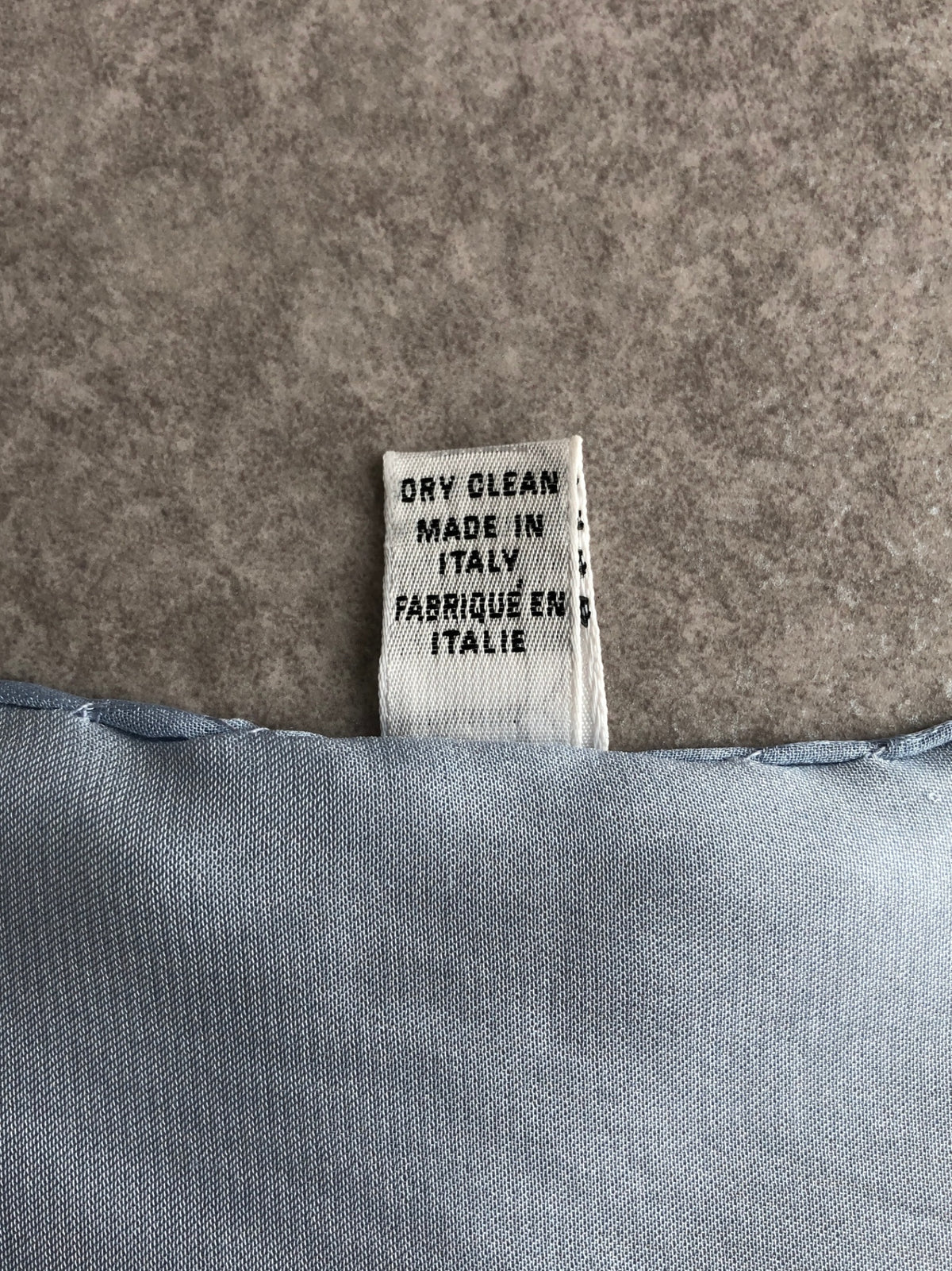 CELINE Triomphe SILK Scarf Blue Vintage ta5rap