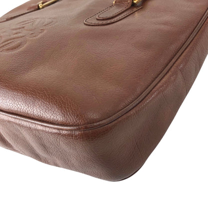 LOEWE Anagram Handbag Brown Vintage tewjne