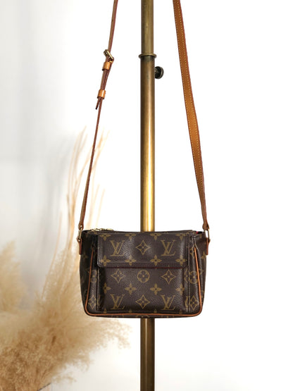 LOUIS VUITTON Monogram Shoulder bag Brown Viva-Cité PM M51165 Vintage h8pdry