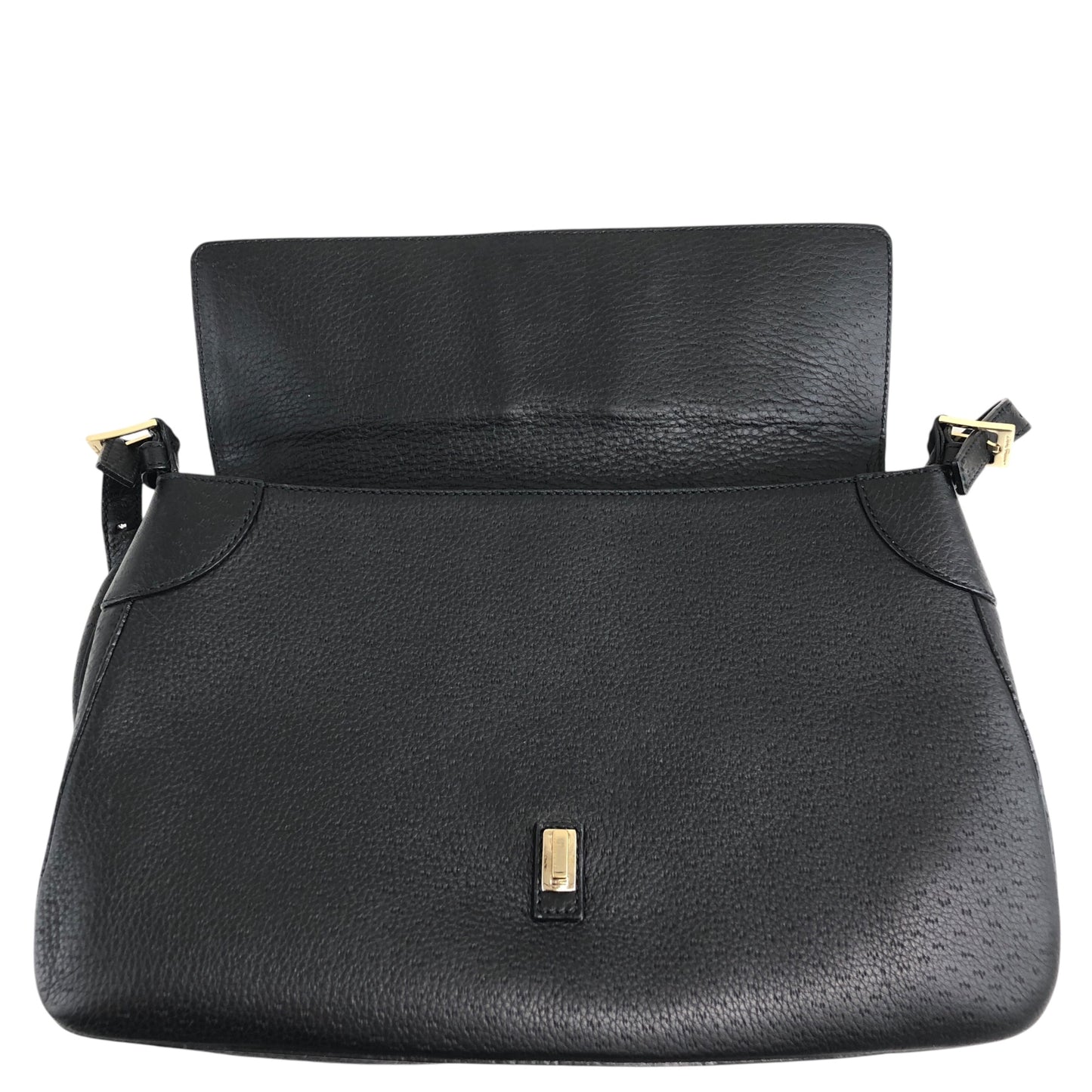 Salvatore Ferragamo Gancini Shoulder bag Black Vintage hrpw36
